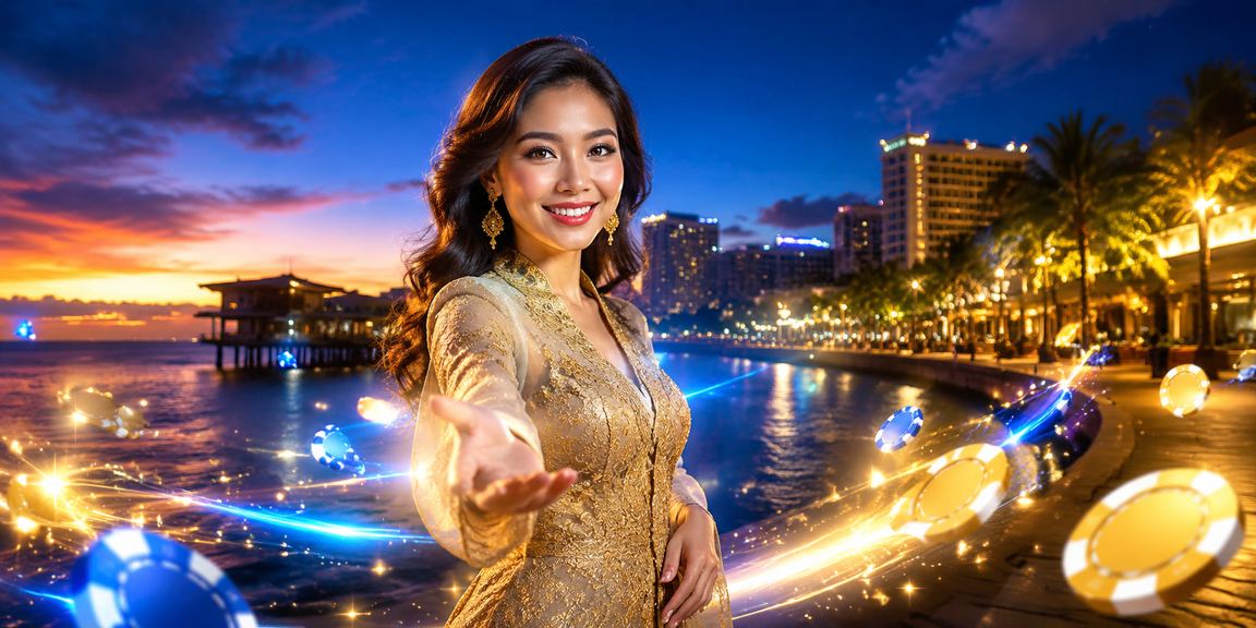 Pengguna wanita berbaju kebaya mendaftar dan menikmati bonus promosi di Kota Kinabalu